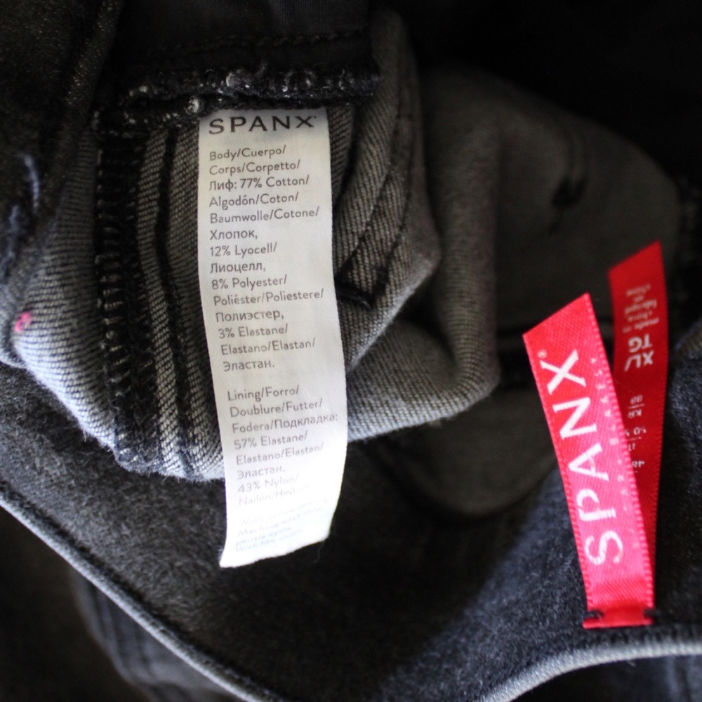 Spanx Distressed Skinny Jeans XL 14 Preowned - Picture 9 of 9